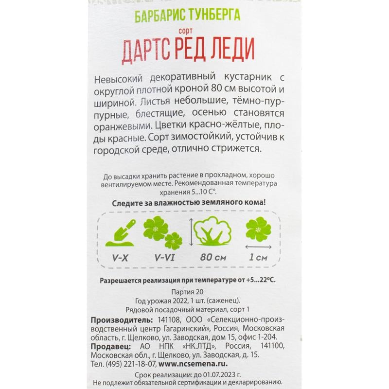 Садовое растение, Русский огород, в ассортименте