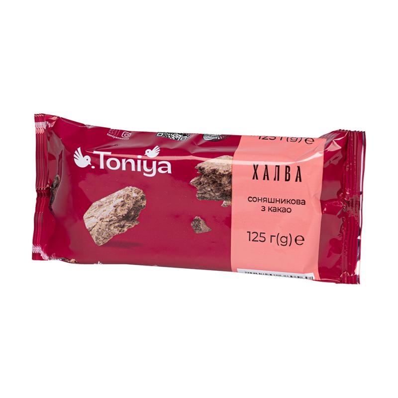 Халва подсолнечная с какао, Toniya, 125 г