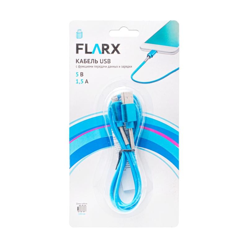 Кабель USB, FLARX, 100 см, в ассортименте