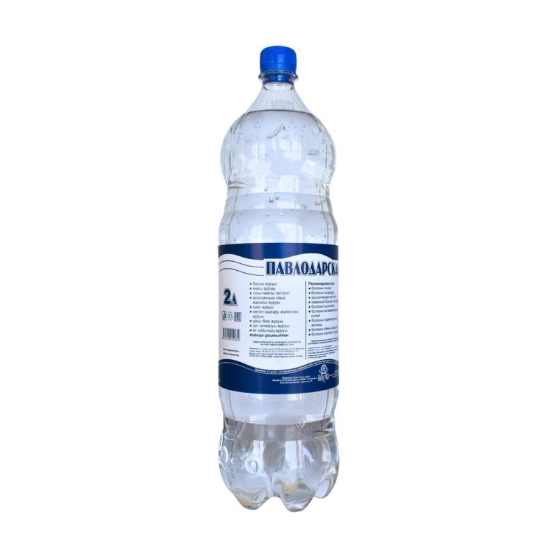 Минеральная вода "Павлодарская", газированная, 2 л
