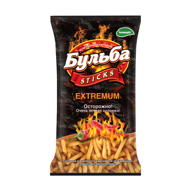 Соломка из картофеля "Бульба Sticks", 75 г, в ассортименте