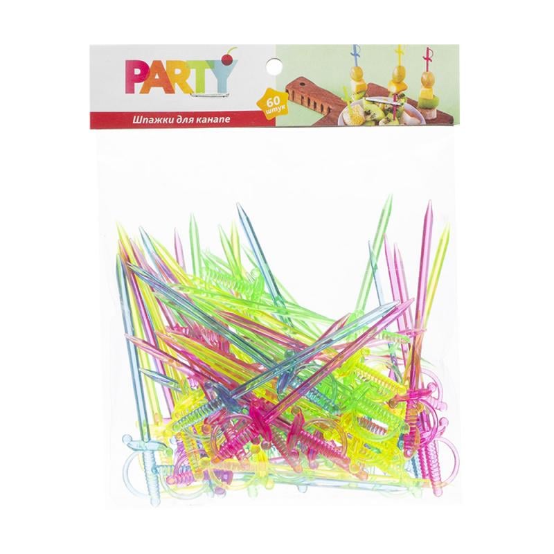 Шпажки для канапе, Party, 60 шт.