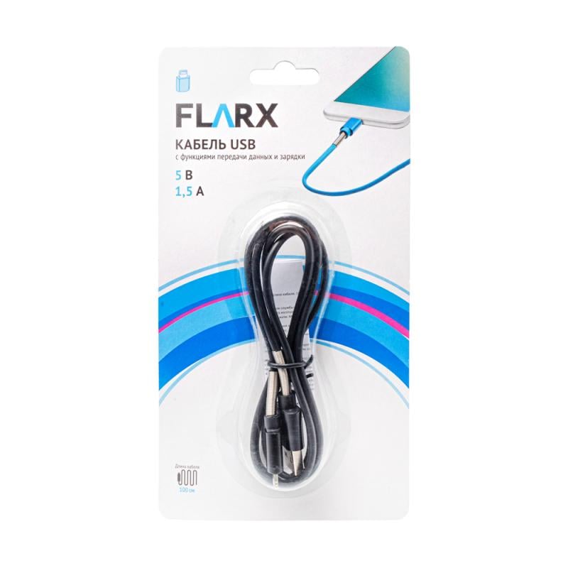 Кабель USB, FLARX, 100 см, в ассортименте