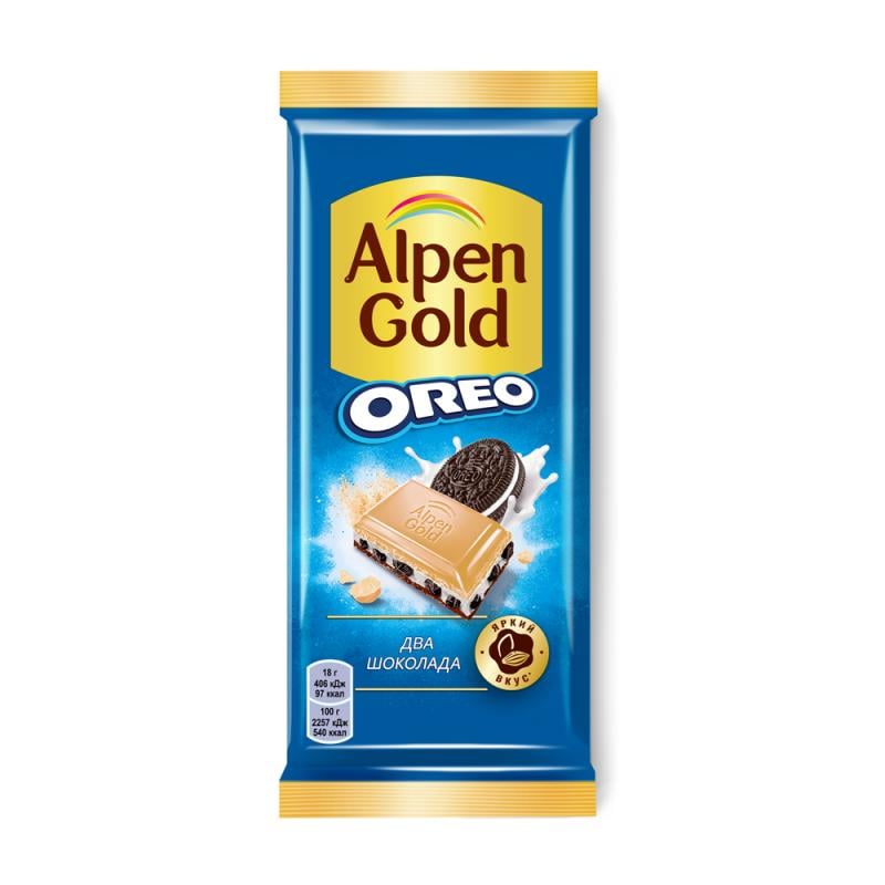 Шоколад "Oreo", Alpen Gold, 85 г