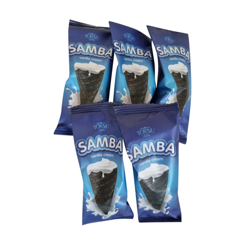 Вафельные конусы Samba с ванильной начинкой, 200 г