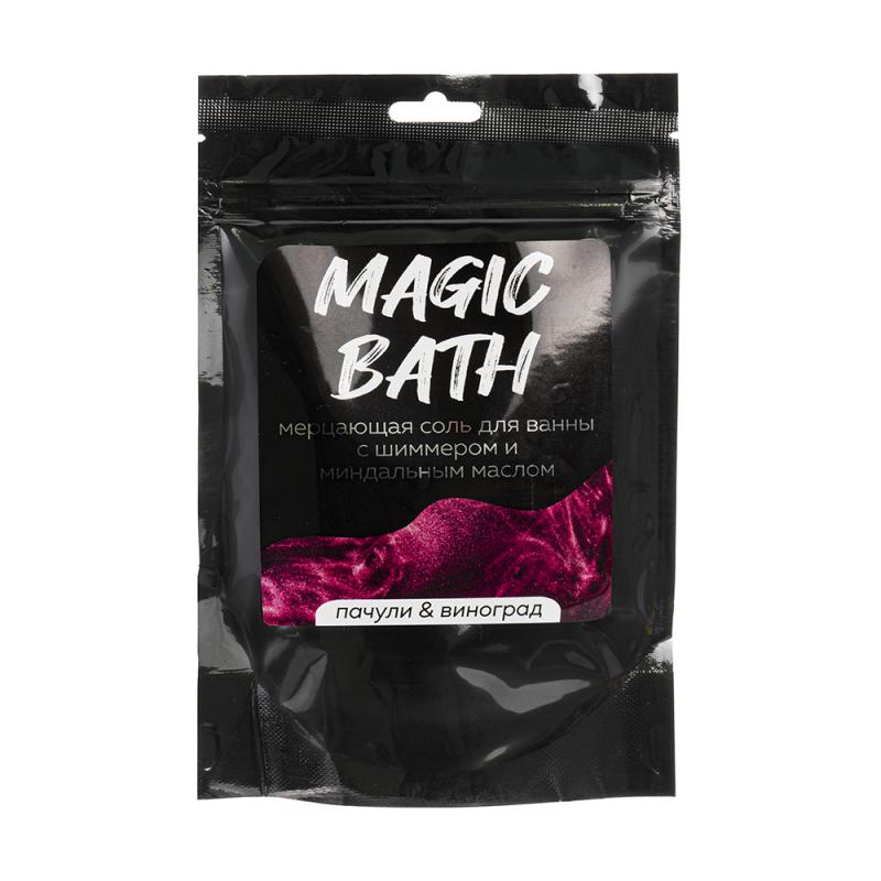 Мерцающая соль для ванны с шиммером и миндальным маслом, Magic Bath, 250 г, в ассортименте