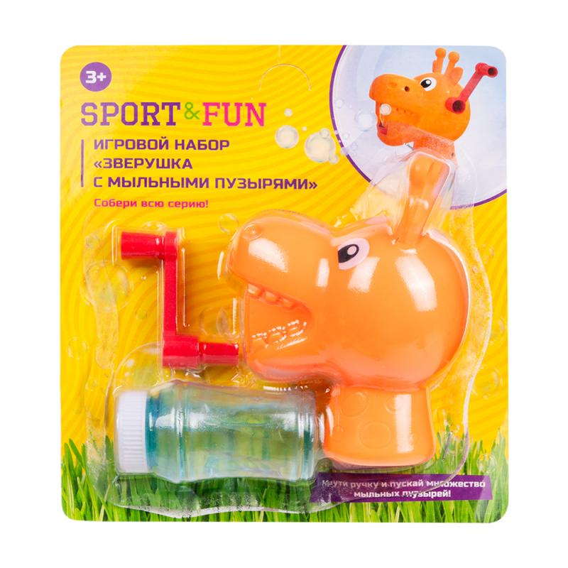 Игровой набор "Зверушка с мыльными пузырями", Sport&Fun, в ассортименте