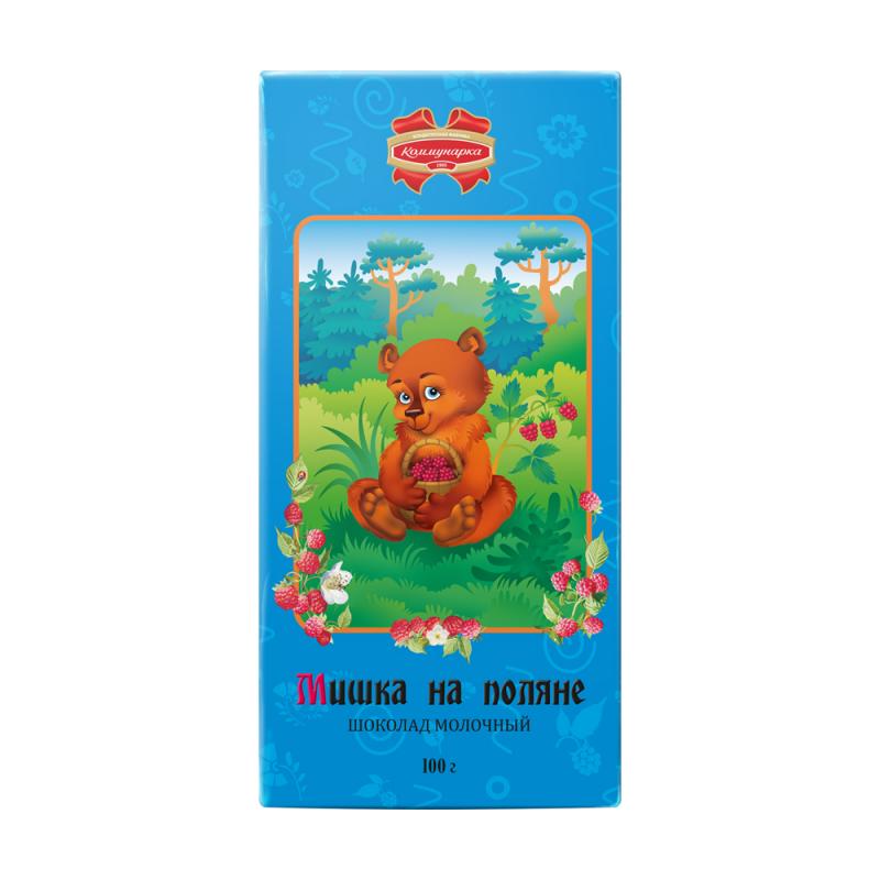 Шоколад молочный "Мишка на поляне", Коммунарка, 100 г