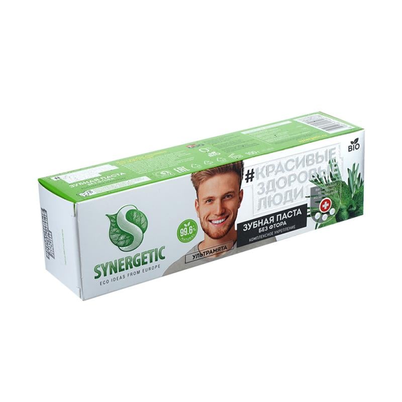 Зубная паста, SYNERGETIC, 100 г, в ассортименте