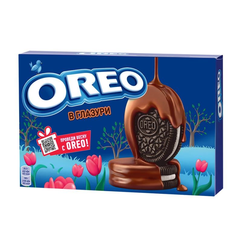 Печенье в глазури, OREO, 164 г