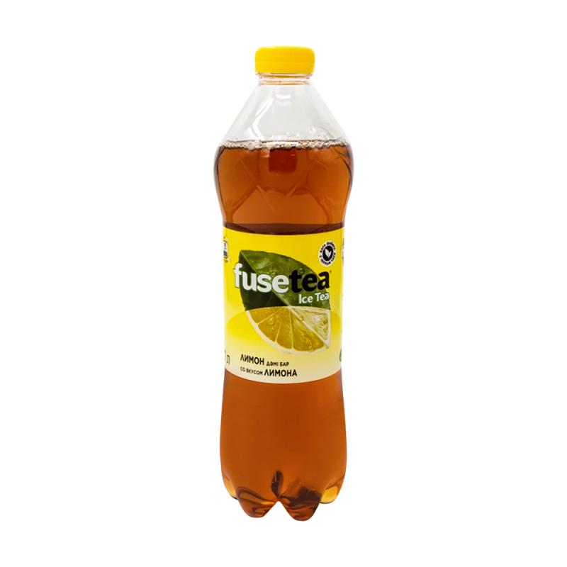 Холодный чай, Fusetea, чёрный, со вкусом лимона, 1 л