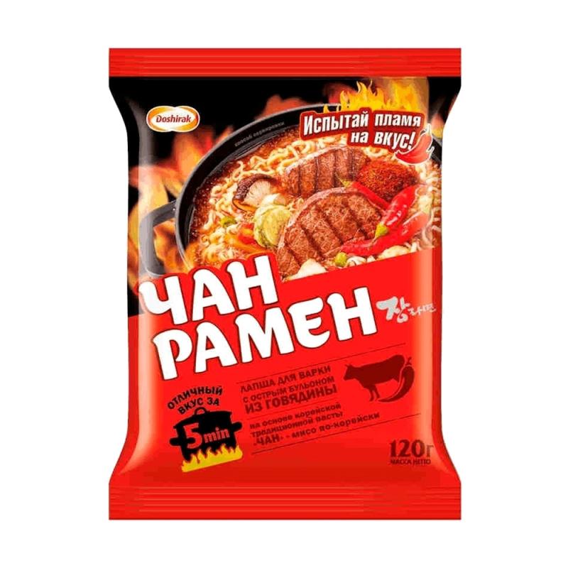 Лапша быстрого приготовления "Чан Рамён" со вкусом говядины, Doshirak, 120 г