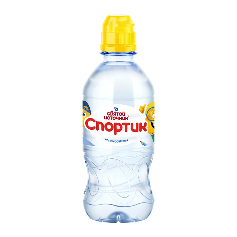 Вода негазированная, "Спортик", Святой Источник, 0,33 л, в ассортименте