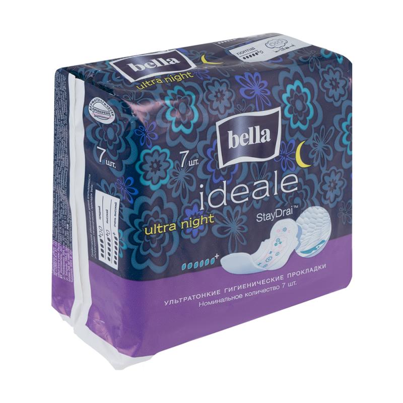 Прокладки "Ideale Ultra Night", Bella, 7 шт.