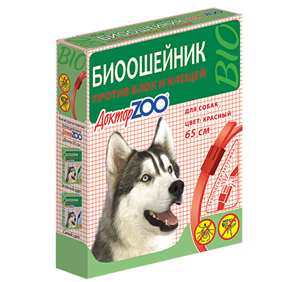 Биоошейник от блох и клещей "ДокторZOO", 35 и 65 см