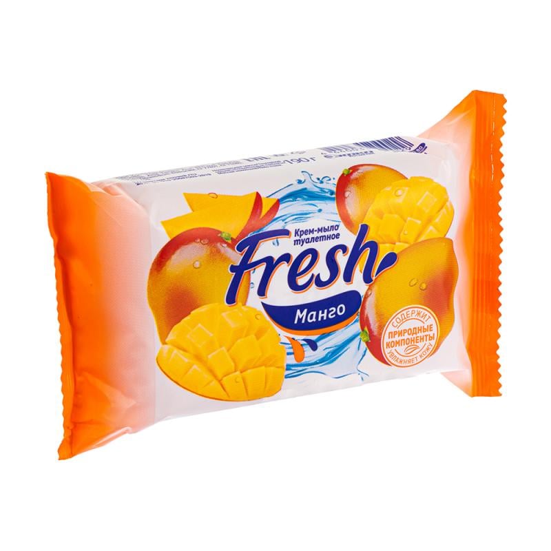 Крем-мыло туалетное, Fresh, 190 г, в ассортименте