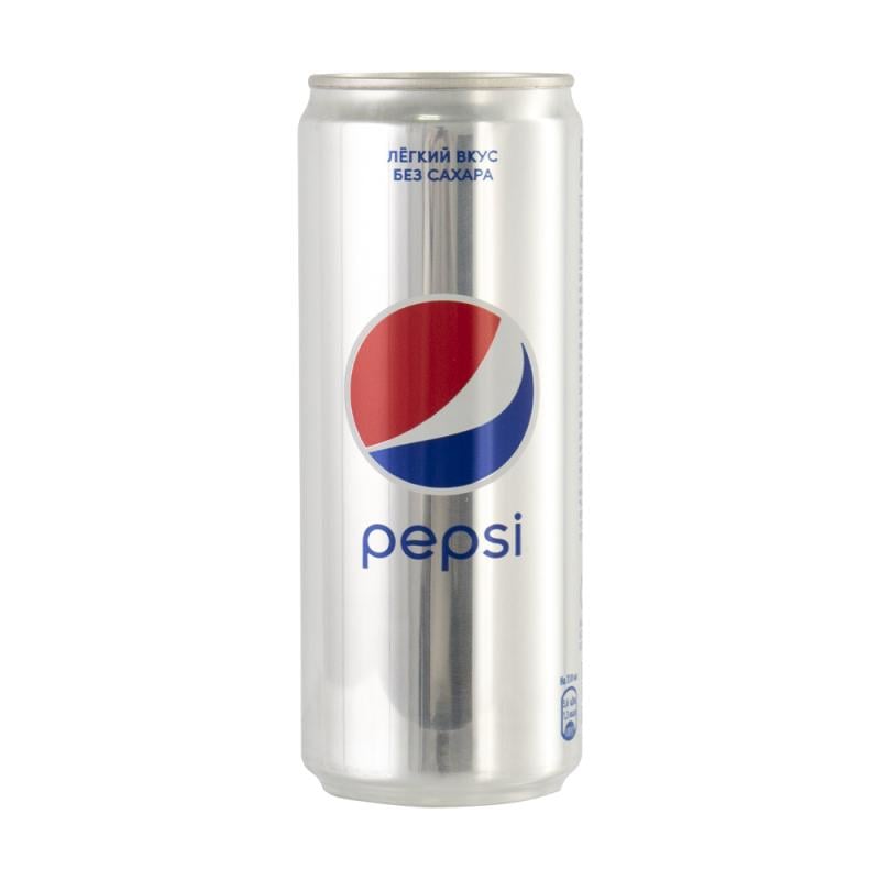 Напиток газированный безалкогольный, Pepsi, без сахара, 0,33 л