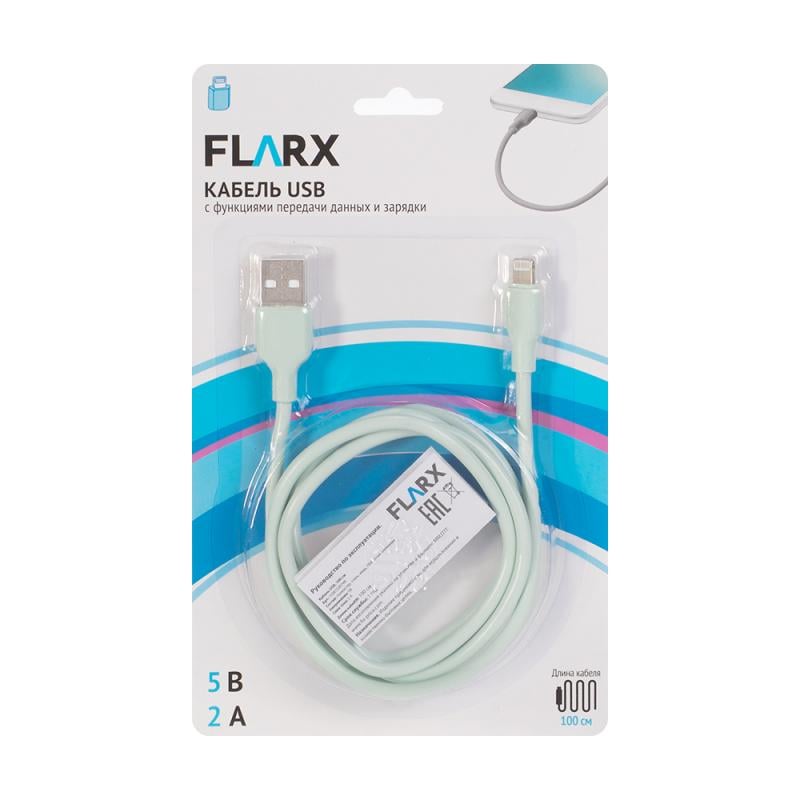 Кабель USB, FLARX, 100 см, в ассортименте