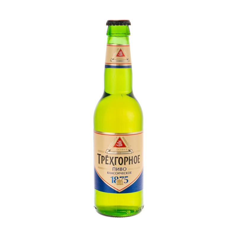 Пиво светлое "Трёхгорное Классическое", 4,7 %, 0,3 л