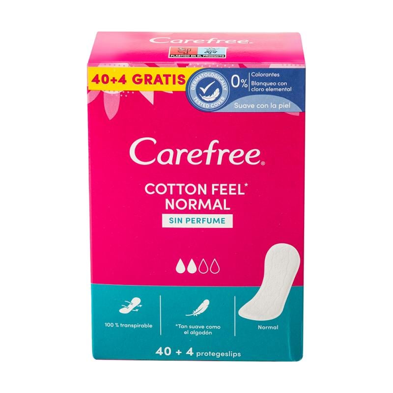 Ежедневные прокладки Carefree Cotton, 40+4 шт.