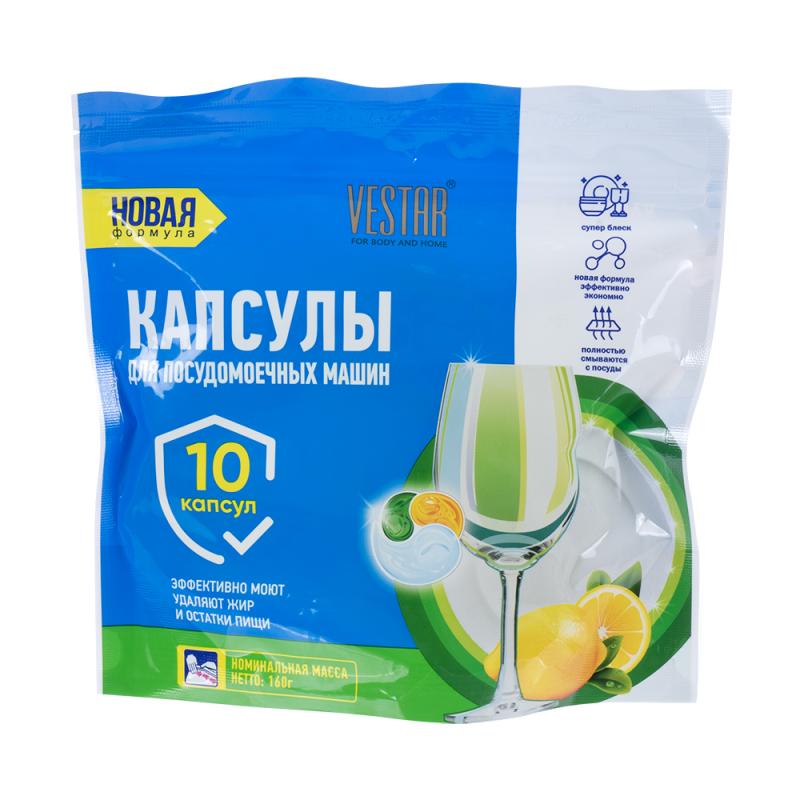 Капсулы для посудомоечных машин, Vestar, 10 шт.