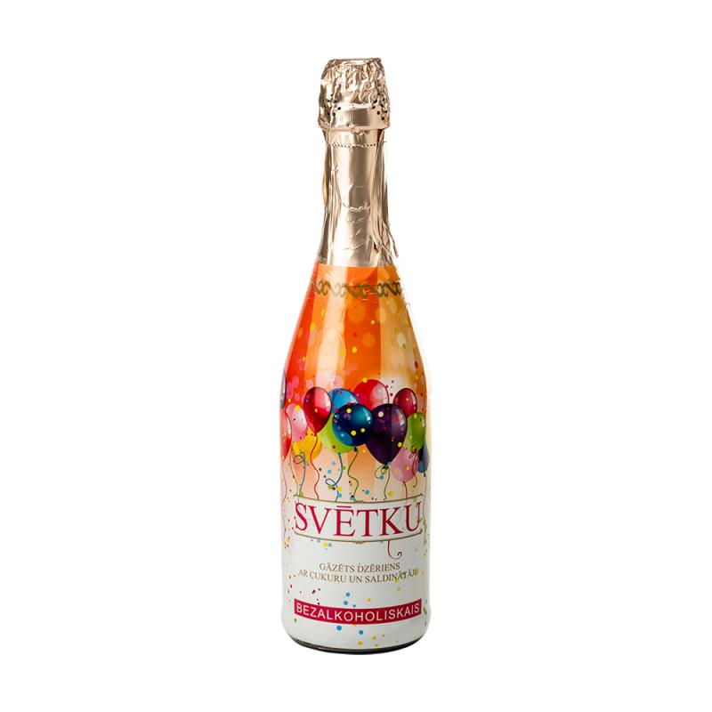 Вино игристое безалкогольное Svētku, с ароматом винограда, 0,75 л