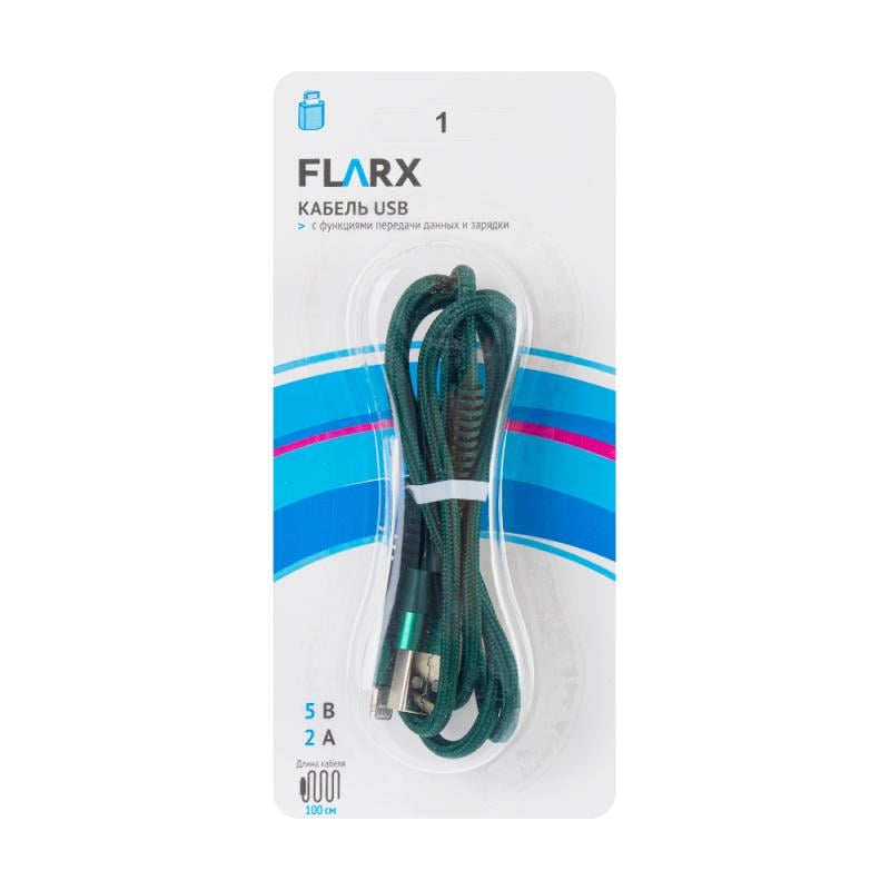 Кабель USB, FLARX, 100 см, в ассортименте