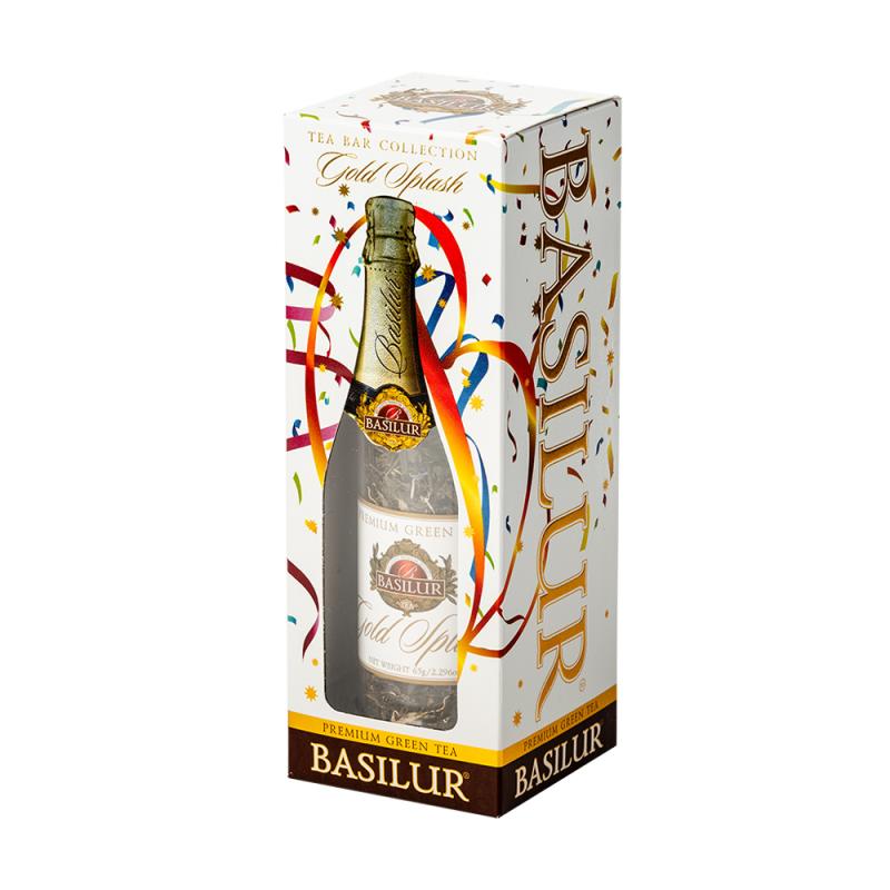 Черный чай Basilur в подарочной упаковке Gold Splash, 65 г