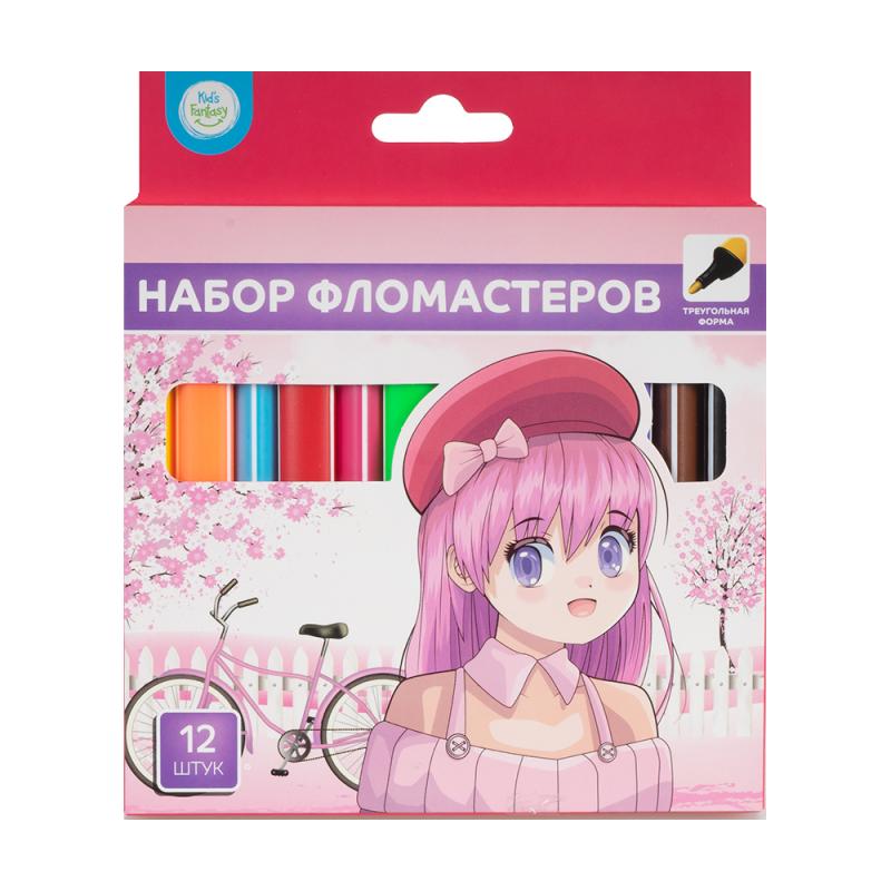 Набор фломастеров, Kid`s Fantasy, 12 шт., в ассортименте