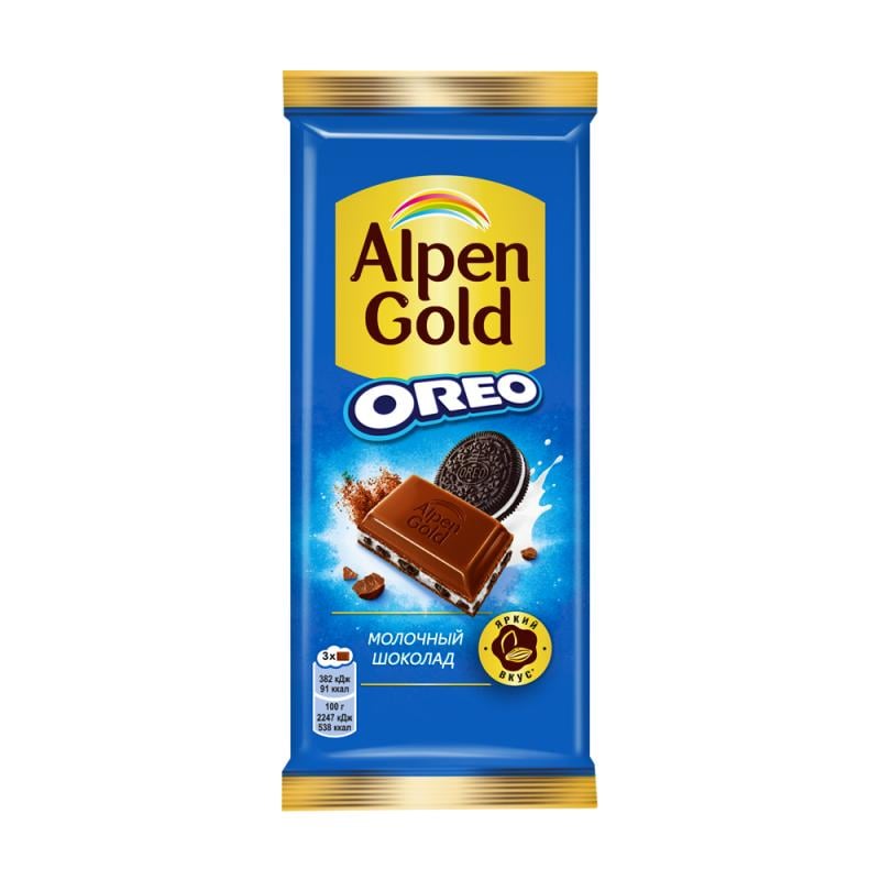 Шоколад "Oreo", Alpen Gold, 85 г