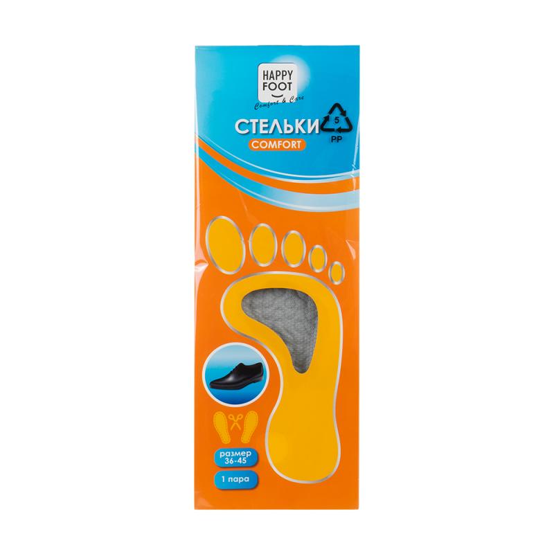 Стельки "Comfort", Happy Foot, 1 пара, в ассортименте