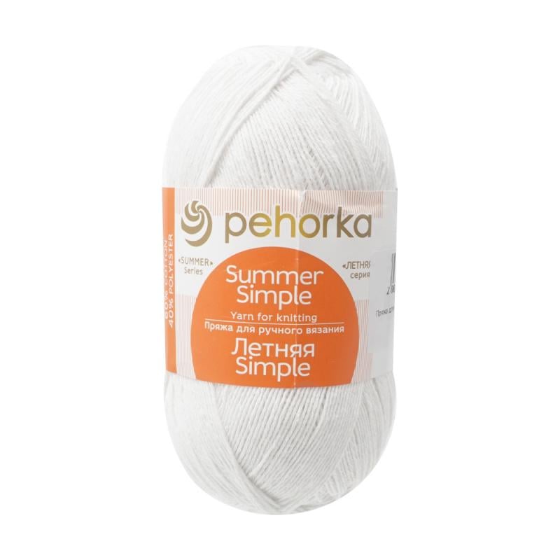 Пряжа для ручного вязания "Летняя Simple", Pehorka, в ассортименте