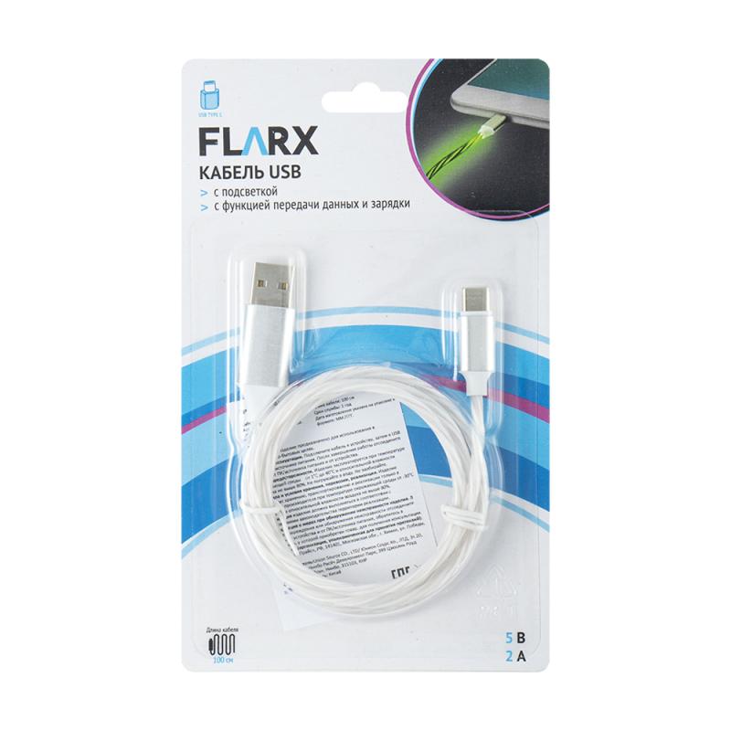 Кабель USB, FLARX, 100 см, в ассортименте