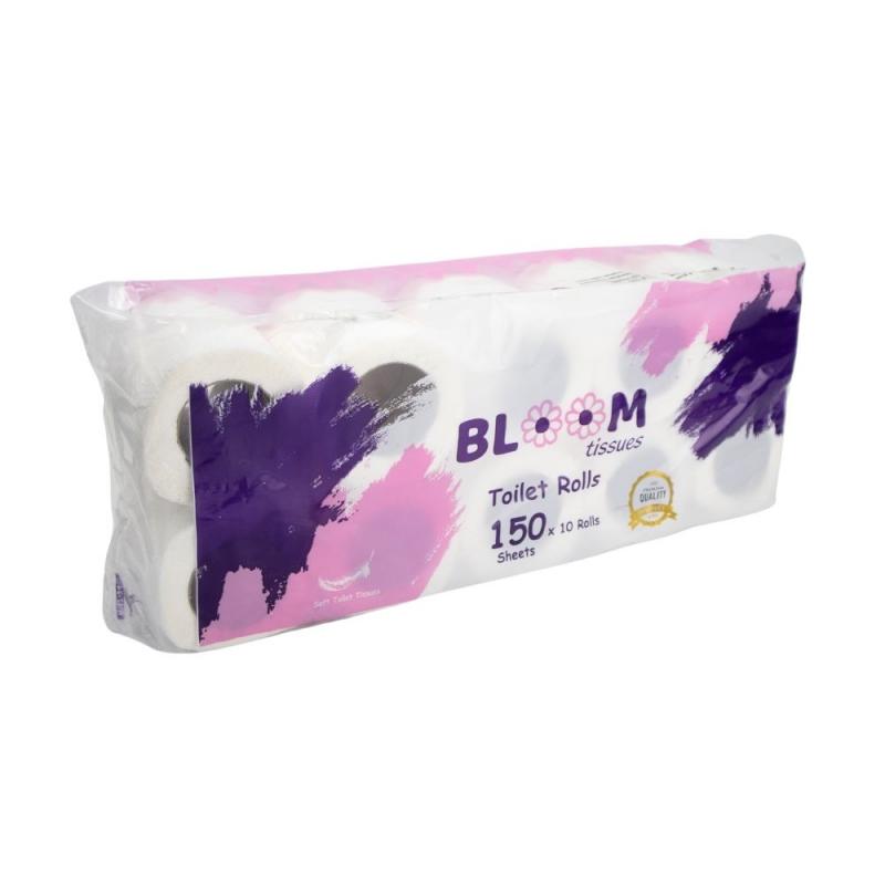 Туалетная бумага Bloom 10 х 150 лист