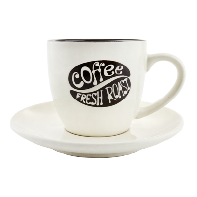 Набор: чашка и блюдце "Coffee time"