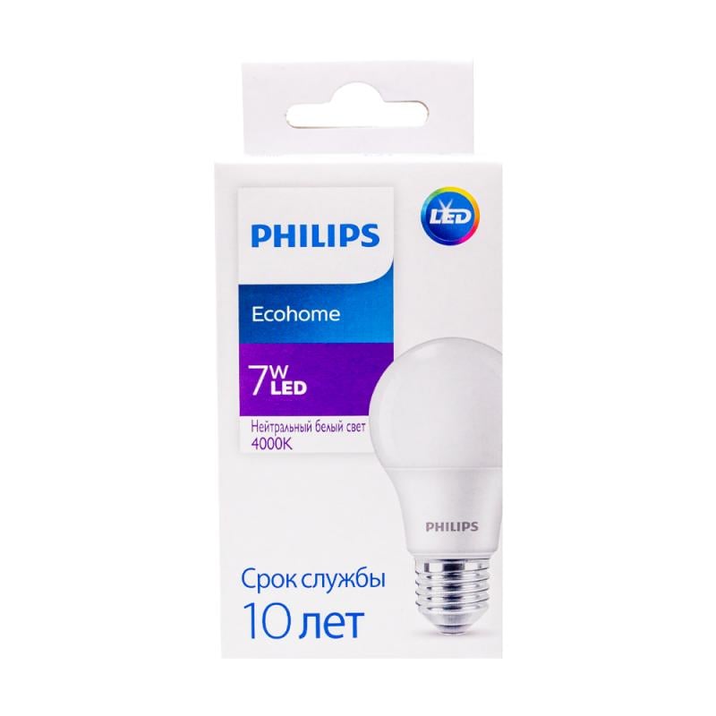 Лампа светодиодная, Philips, Е27, в ассортименте