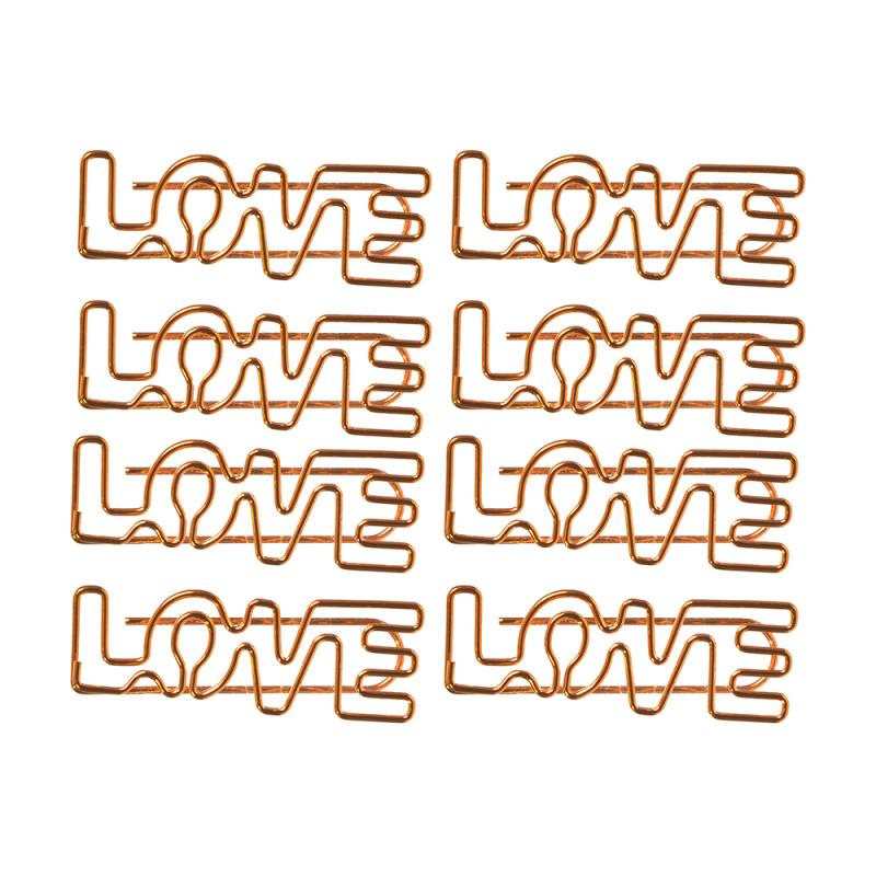 Скрепки декоративные "Любовь", With Love, 8 шт., в ассортименте