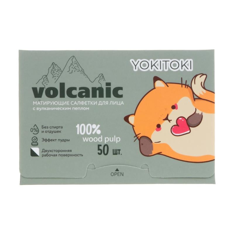 Матирующие салфетки для лица, YOKITOKI, 50 шт., в ассортименте