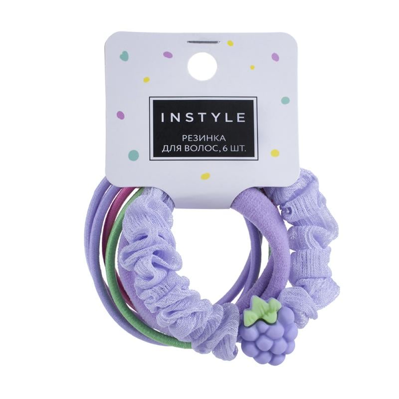 Резинка для волос, INSTYLE, 6 шт., в ассортименте