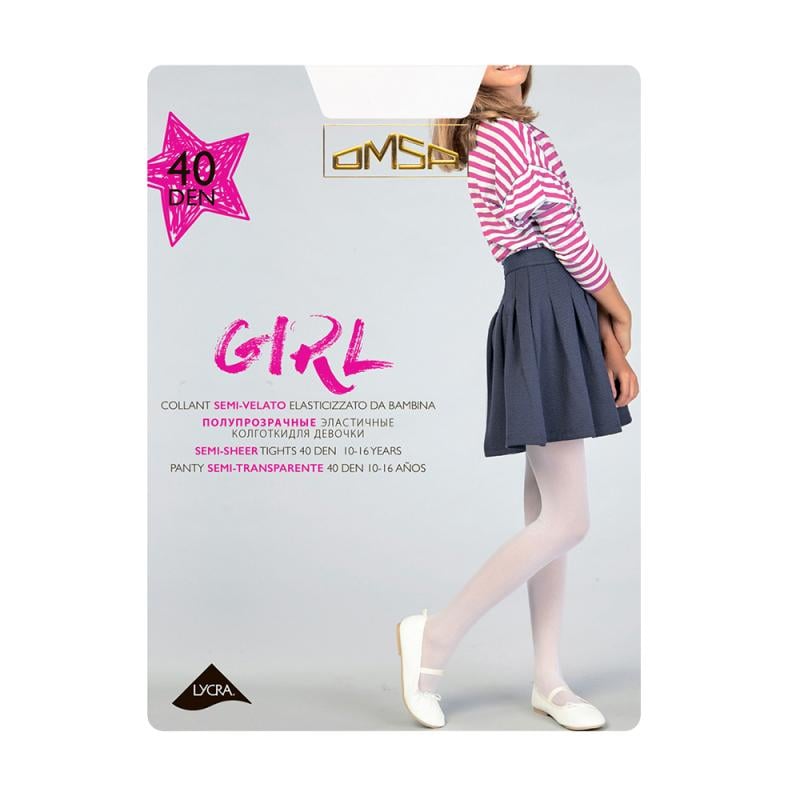 Колготки детские "GIRL", OMSA, 40 den, в ассортименте