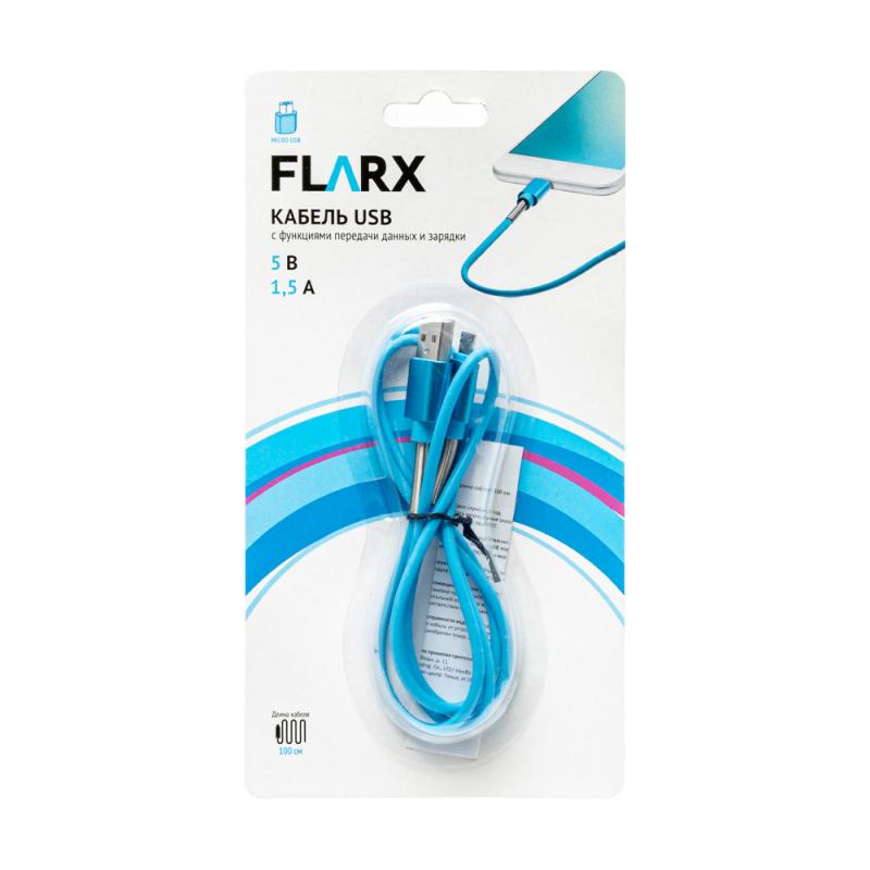 Кабель USB, FLARX, 100 см, в ассортименте