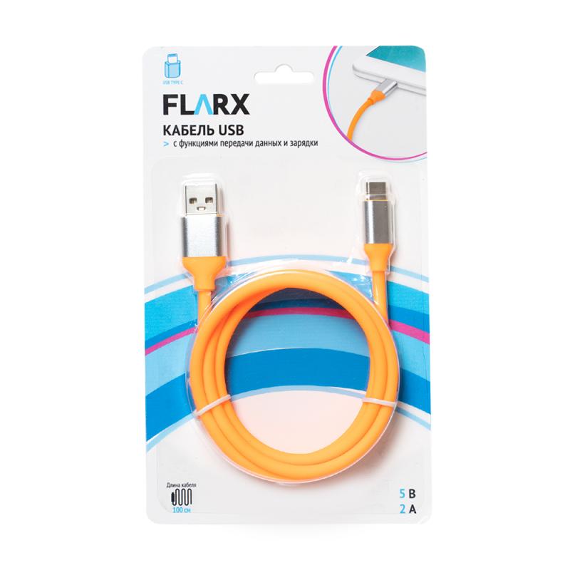 Кабель USB, FLARX, 100 см, в ассортименте