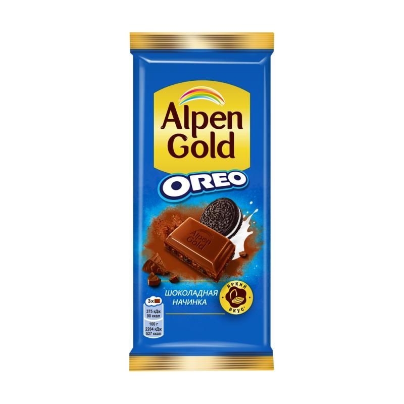 Шоколад "Oreo", Alpen Gold, 85 г