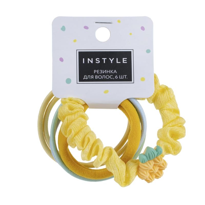Резинка для волос, INSTYLE, 6 шт., в ассортименте