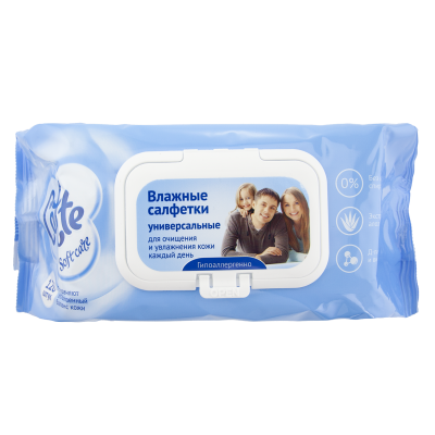 Салфетки влажные универсальные Cotte, 120 шт