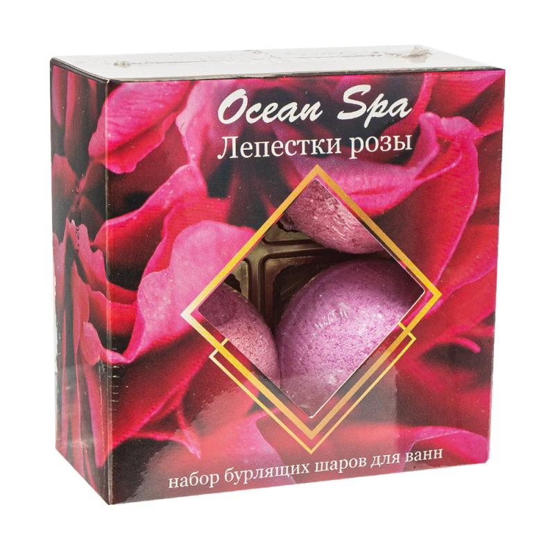 Набор бурлящих шаров для ванн, Ocean Spa, 4х40 г, в ассортименте