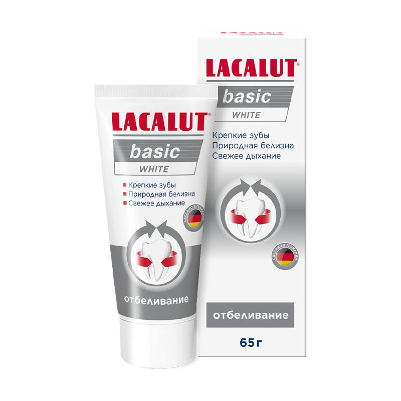 Зубная паста "Basic white", LACALUT, 65 г