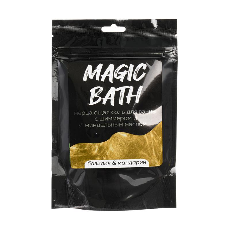 Мерцающая соль для ванны с шиммером и миндальным маслом, Magic Bath, 250 г, в ассортименте