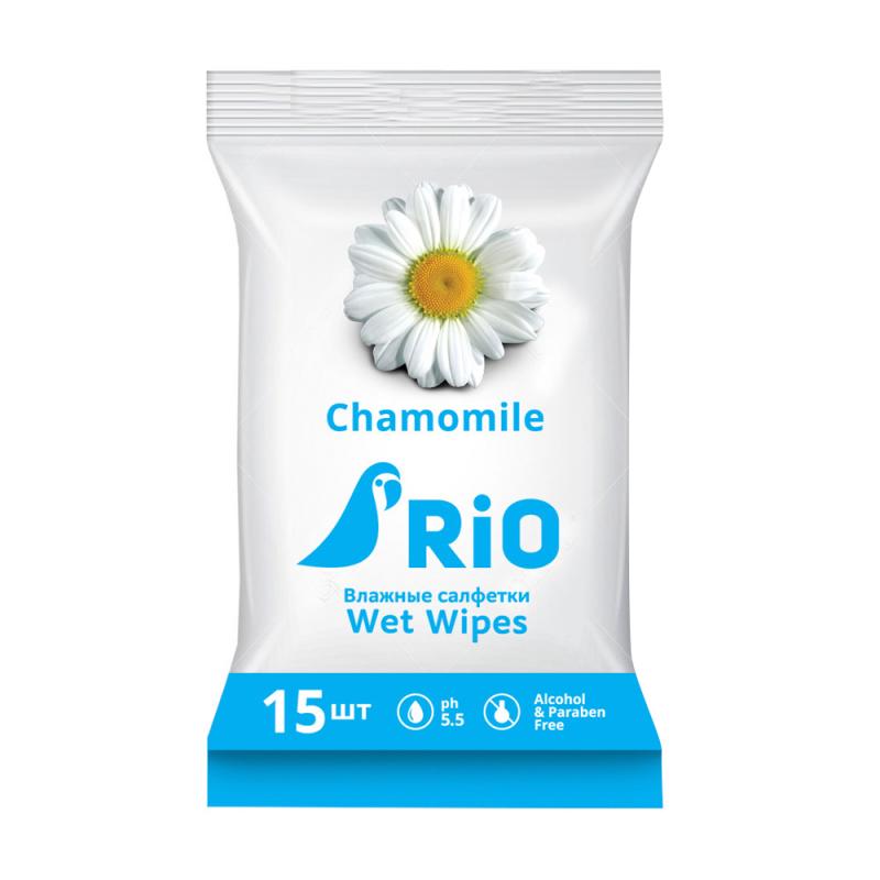 Влажные салфетки, Rio, 15 шт., в ассортименте