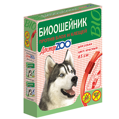 Биоошейник от блох и клещей "ДокторZOO", 65 см